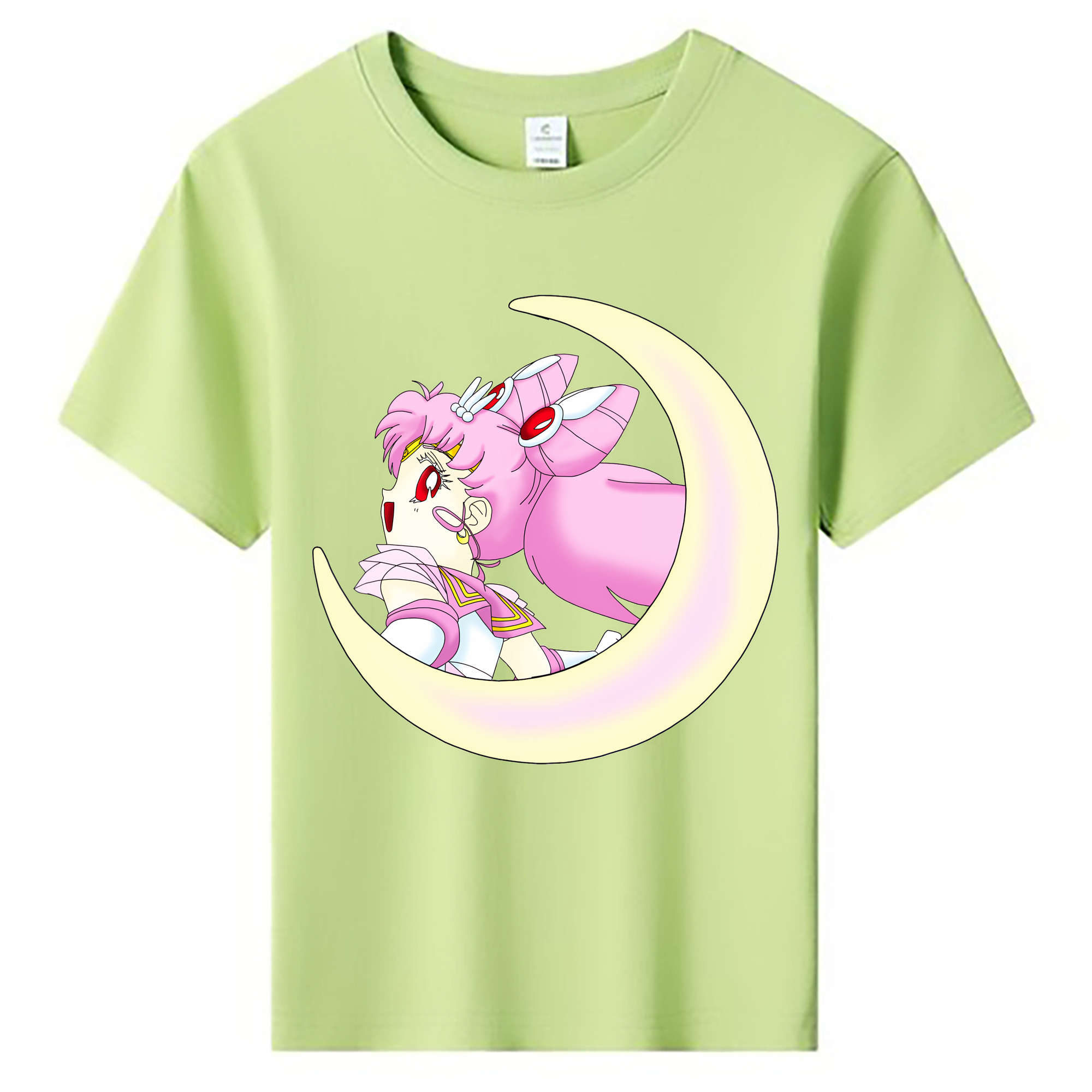（画像用） 美少女戦士セーラームーン ちびうさ Sailor Moon Chibiusa Tsukino Usagi Small Lady Serenity 綿100％キッズTシャツ（フロントプリント）